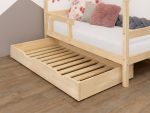 Unterbett-Schublade BUDDY aus Holz auf Rollen mit Lattenrost
