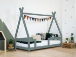 Kinder Tipi-Bett NAKANA aus Holz mit festem Rausfallschutz – Bild 14