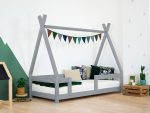 Kinder Tipi-Bett NAKANA aus Holz mit festem Rausfallschutz – Bild 9