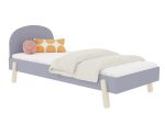 Kinder-Einzelbett NOVA mit rundem Kopfteil 90x200 cm im skandinavischen Design – Bild 4