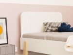 Kinder-Einzelbett NOVA mit rechteckigem Kopfteil 90x200cm im skandinavischen Design – Bild 3