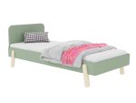 Kinder-Einzelbett NOVA mit rechteckigem Kopfteil 90x200cm im skandinavischen Design – Bild 2
