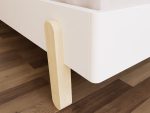 Kinder-Einzelbett NOVA mit rundem Kopfteil und Seitenwand 90x200 cm im skandinavischen Design – Bild 4