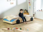 Kinderbett DRIFTY in Sportwagenform aus Massivholz
