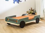 Auto-Bett BEEP in Jeep-Form aus Massivholz 80x160 cm – Bild 4