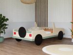 SAFARI Autobett in Jeep-Form aus Massivholz 80x160 cm – Bild 4