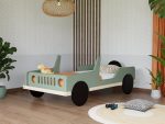 SAFARI Autobett in Jeep-Form aus Massivholz 80x160 cm