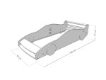 FERRARI F40 Autobett für Kinder aus Massivholz 80x160 cm – Bild 8