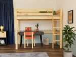MAKALU Hochbett aus Holz für Kinder – 90x200 cm – Bild 3