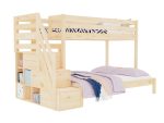 3-Personen-Etagenbett ARARAT mit Stauraumtreppe – Bild 3