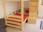 ATLAS Holz-Etagenbett mit frontalem Stauraumtreppe – Bild 9