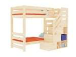 ATLAS Holz-Etagenbett mit frontalem Stauraumtreppe – Bild 4