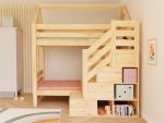 ALPY Haus-Etagenbett mit Stauraumtreppe – Bild 6