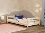 Niedriges Kinderbett BOBY aus Holz mit Kopf- und Fußteil