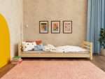 Niedriges Kinderbett BOBY aus Holz mit Kopf- und Fußteil – Bild 4