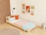 Niedriges Kinderbett NODY mit Kopfteil