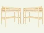 Holz-Hochbett MAKALU mit integriertem Schreibtisch – Bild 4