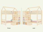 ALPY Haus-Etagenbett mit Stauraumtreppe – Bild 10
